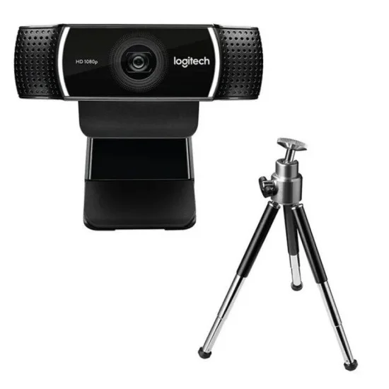 Logitech C922 Full Hd Pro Streaming Webcam With Tripod - Black